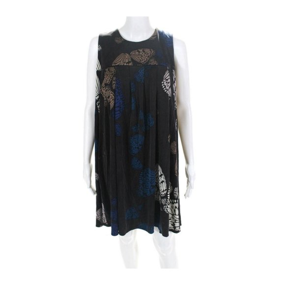 NWT Issa Silk trapeze dress butterfly pattern 6 - Picture 2 of 7
